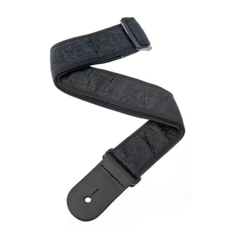 Daddario 50b01 Woven Guitar Strap Black Satin Gear4music