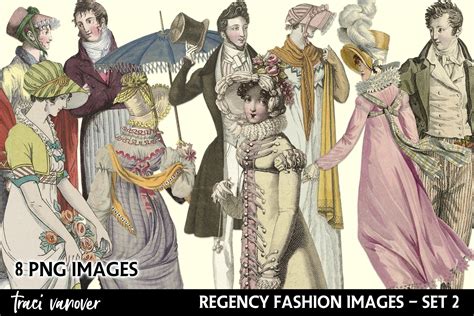 Regency Era Fashion Images - Set 2 - Design Cuts