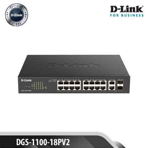 Jual D Link Dgs Pv Port Gigabit Smart Managed Poe Switch