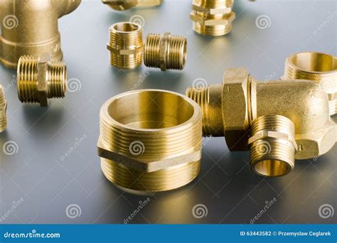 Brass Fittings Stock Photo Image Of Building Coupling 63443582