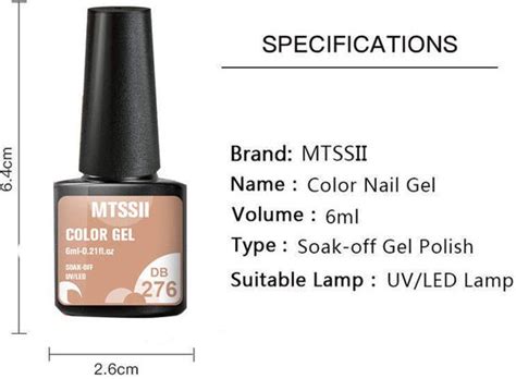Mtssii Gelnagel Kit Zomer Kleuren Gellak Blauw Groen Oranje Nude Geel En Bol