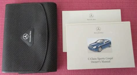 MERCEDES BENZ C KLASSE SPORTCOUPÉ 2000 2004 Besitzerhandbuch