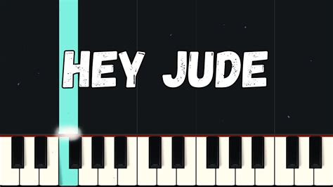 Hey Jude The Beatles Beginner Piano Tutorial Easy YouTube