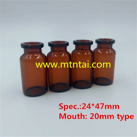 10ml Dark Amber Color Glass Bottles 10ml Vial And 10ml Tubular Vial