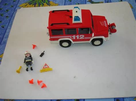 PLAYMOBIL CAMION POMPIER 3181 Vehicule Intervention EUR 15 00 PicClick FR