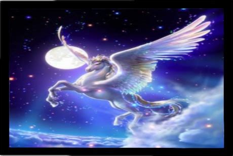 Second Life Marketplace - Flying Unicorn - Framed Fantasy Art