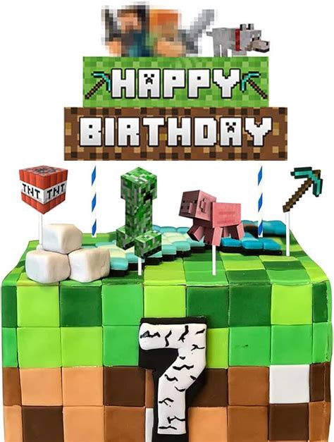 Minecraft Printable Cake Toppers