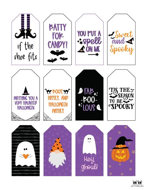 60 Free Printable Halloween Tags Printabulls