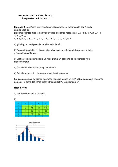 Solution Ejercicios Resueltos De Probabilidad Y Estad Stica Studypool