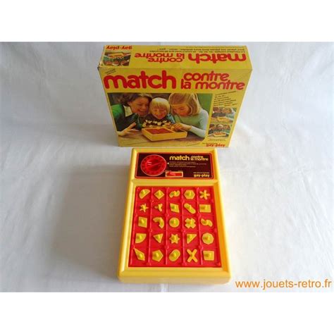 Match contre la montre Jeu Gay Play jouets rétro jeux de société figurines et objets