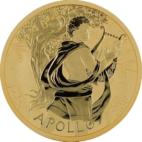 Tuvalu Olympische Götter 9 Ausgabe Apollo 2023 1 oz Gold 2 840 00