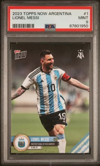 2023 TOPPS NOW Argentina Soccer 1 Lionel Messi Objectif Le Plus