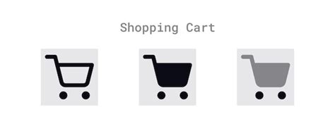 Conjunto De Iconos De Carrito De Compras Vector Premium