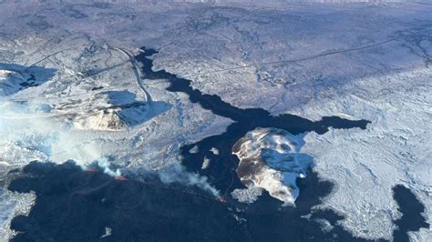 Nach Massivem Lava Austritt Vulkanausbruch Auf Island Schon Wieder