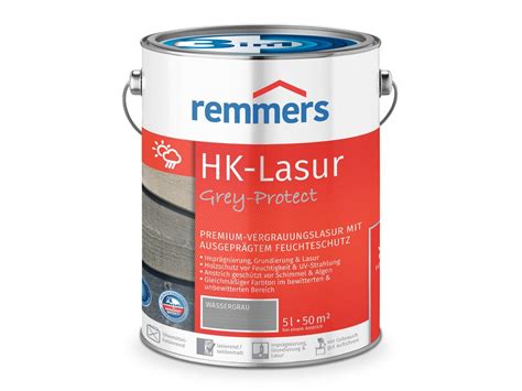 Remmers Hk Lasur In Grey Protect Wassergrau Kaufland De