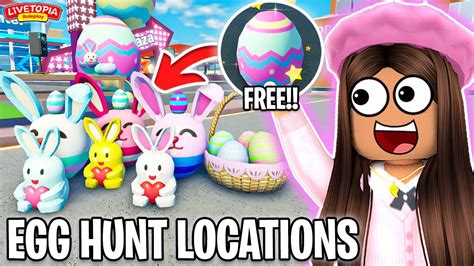 All Egg Hunt Locations In Livetopia Roleplay Roblox Update