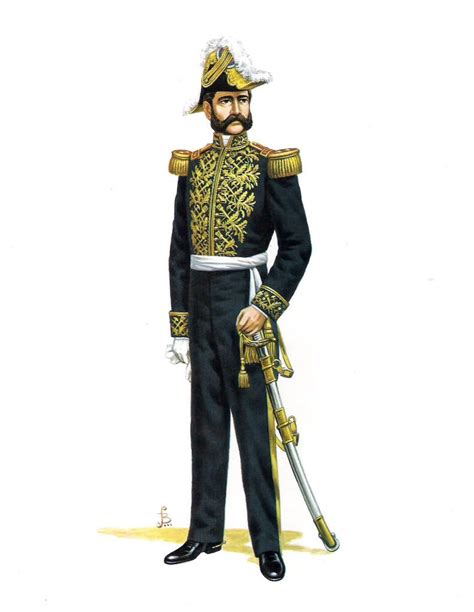 Uniforme De Gala De Generales Del Ejército De Chile En 1824 1824