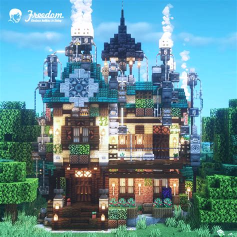 Minecraft Steampunk House Blueprints