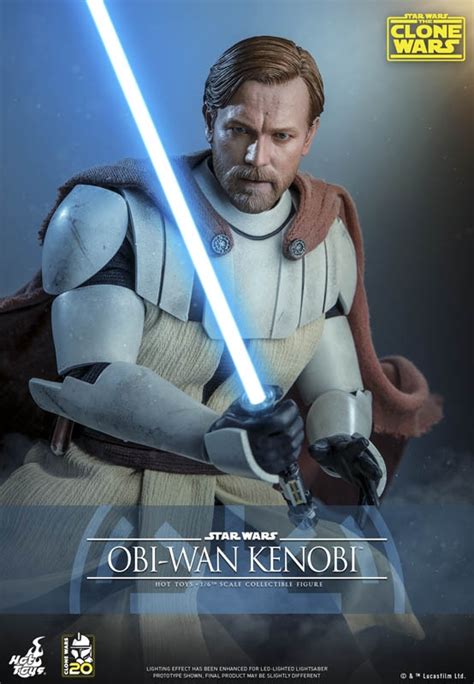 Obi Wan Kenobi Star Wars The Clone Wars Hot Toys Scale Figure