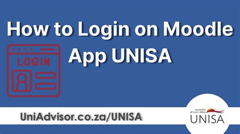 How To Use Or Login On Moodle App Unisa