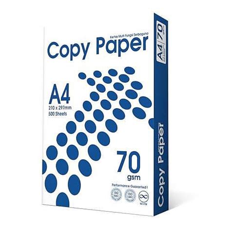 Putih Hvs Paper 70 แกรม A4 1 Rim กระดาษภาพถ่ายพิมพ์ลาย A4 สีขาว 500