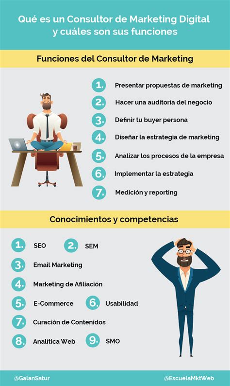 Qué es un Consultor de Marketing Digital infografia infographic