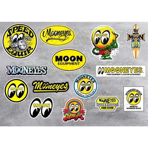 Jual STIKER MOONEYES STICKER STIKER MOTOR STIKER HELM PACKAGE MOONEYES