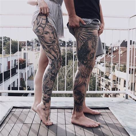 As Tatuagens Na Perna Mais Picas De Todos Os Tempos Leg Sleeve