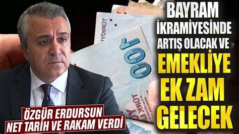 Özgür Erdursun net tarih ve rakam verdi Bayram ikramiyesinde artış