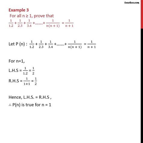 Example 3 Prove 112 123 134 1nn 1 1n1