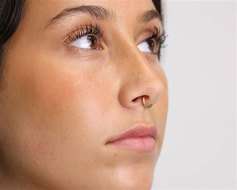 Solid Hoop Earring Nose Ring Conch Hoop Septum Ring Etsy