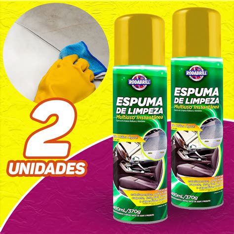 Kit X Espuma Magica Limpeza Multiuso A Seco Lava Seco Carro Shopee