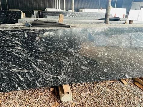 Mm Black Galaxy Granite Slab At Rs Sq Ft Black Galaxy Granite