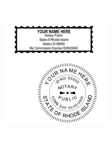 Rhode Island Notary Pe Stamps