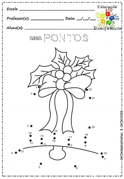 Natal Liga Pontos A Tem Tica Natalina Atividades Escolares