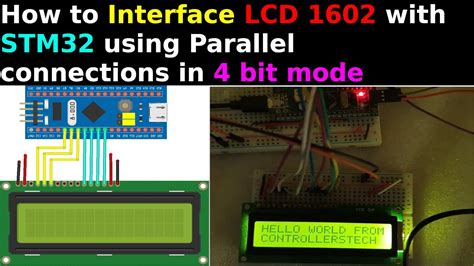 Interface LCD 1602 With STM32 Parallel Connection 4 Bit Mode