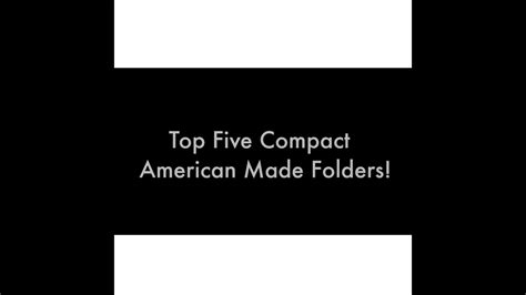 top   compact folders    usa youtube