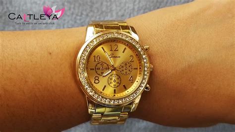 Venta Reloj Geneva De Oro En Stock