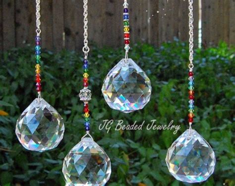 Large Rainbow Prism Crystal Suncatcher Window Decoration Etsy