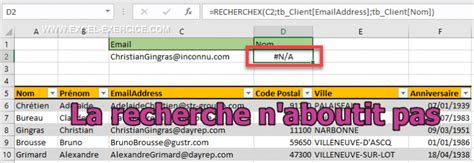 La Fonction Recherchex D Excel