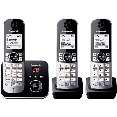 Panasonic KX TG6821GB Teléfono Fijo Digital inalámbrico Pantalla