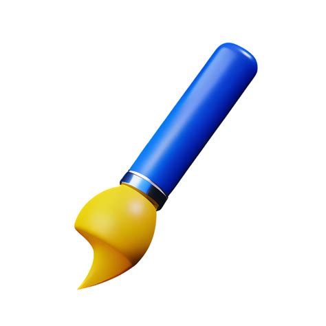 Paint Brush 3d Rendering Icon Illustration 28600992 Png