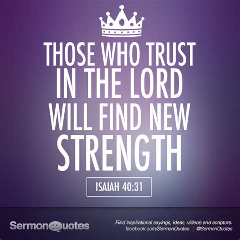 Those Who Trust In The Lord Sermonquotes