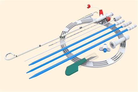 Denssicath Multi Purpose Drainage Catheter Pigtail With Needle Blueneem