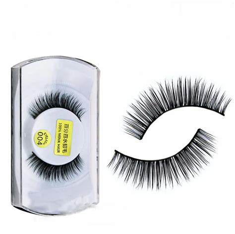 100 Mink 3D Eyelashes Natural Hair False Eyelashes Handmade Korea