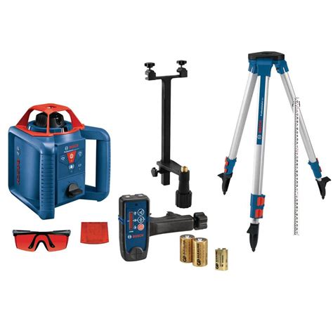 Bosch 800 Ft Rotary Laser Level Self Leveling Complete Kit With Hard