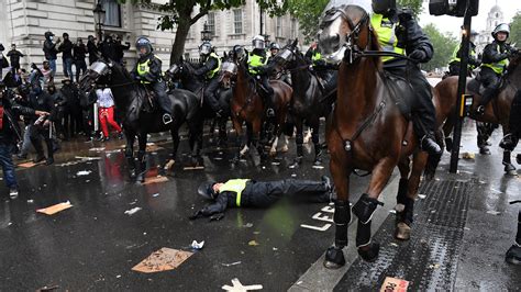 Thousands Join Black Lives Matter Protest In London As Bolted Police