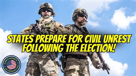 States Prepare For Civil Unrest Following Election Plus Poll Reveals