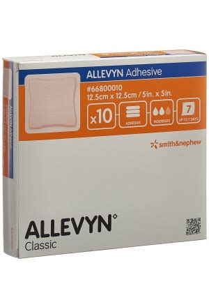 ALLEVYN ADHESIVE Wundverband 12 5x12 5cm 10 Stk Wundauflagen