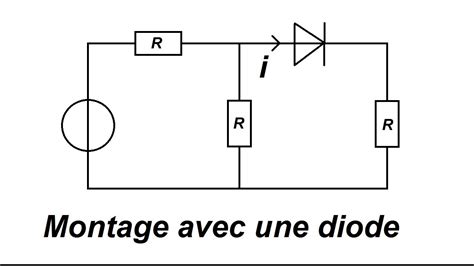 Montage Avec Une Diode Exercice Corrig Youtube